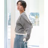 フリルシャツドッキングニットカーディガン | titivate | 詳細画像6 