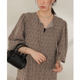 前後2way花柄ティアードワンピース | titivate | 詳細画像23 