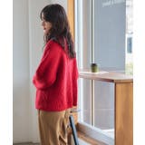 ハイネックふわっとタッチニット トレンド感のあるオシャレな配色 トップス | titivate | 詳細画像11
