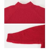 ハイネックふわっとタッチニット トレンド感のあるオシャレな配色 トップス | titivate | 詳細画像2