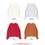 ハイネックふわっとタッチニット トレンド感のあるオシャレな配色 トップス | titivate | 詳細画像5