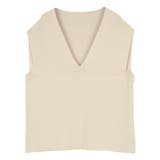 深Vネックニットベスト レイヤードアイテムとしても万能 トップス | titivate | 詳細画像6 