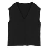 深Vネックニットベスト レイヤードアイテムとしても万能 トップス | titivate | 詳細画像7 