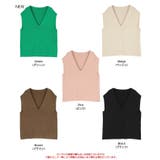 深Vネックニットベスト レイヤードアイテムとしても万能 トップス | titivate | 詳細画像8 