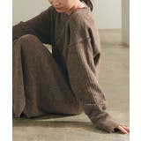 リブ袖ロングニットワンピース 杢調の柔らかい印象が魅力 ワンピース | titivate | 詳細画像13