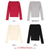 ボートネックゴールド釦デザインニット | titivate | 詳細画像14 