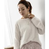 ウール混クルーネックニットプルオーバートップス レディース ニット | titivate | 詳細画像12