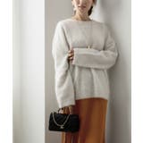 ウール混クルーネックニットプルオーバートップス レディース ニット | titivate | 詳細画像14