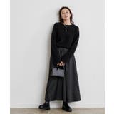 ウール混クルーネックニットプルオーバートップス レディース ニット | titivate | 詳細画像4