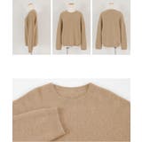 ウール混クルーネックニットプルオーバートップス レディース ニット | titivate | 詳細画像9