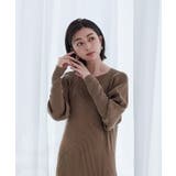 ボリュームスリーブマキシ丈ニットワンピース ワンピース レディース | titivate | 詳細画像12
