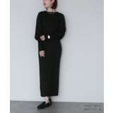 ボリュームスリーブマキシ丈ニットワンピース ワンピース レディース | titivate | 詳細画像3
