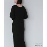ボリュームスリーブマキシ丈ニットワンピース ワンピース レディース | titivate | 詳細画像5