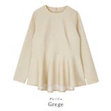 ふくれジャガードクルーネックペプラムプルオーバー トップス レディース | titivate | 詳細画像4 