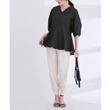 ふくれジャガードVネックトップス トップス レディース | titivate | 詳細画像17