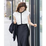 フレンチスリーブバンドカラーブラウス【UR’S ユアーズ】 | titivate | 詳細画像6 