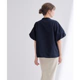 釦配色バルーンスリーブブラウス【UR’S ユアーズ】 | titivate | 詳細画像5 