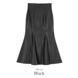 フェイクレザーパネルマーメイドスカート ボトムス レディース | titivate | 詳細画像5