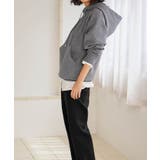 コットンウールブレンドニットパーカー トップス レディース | titivate | 詳細画像24