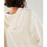 コットンウールブレンドニットパーカー トップス レディース | titivate | 詳細画像25