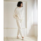 コットンウールブレンドニットパーカー トップス レディース | titivate | 詳細画像26