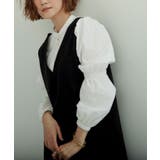 シャーリングスリーブバンドカラーシャツ トップス レディース | titivate | 詳細画像14 