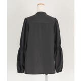 シャーリングスリーブバンドカラーシャツ トップス レディース | titivate | 詳細画像6 