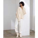 Vネックローゲージケーブルニット トップス レディース | titivate | 詳細画像17