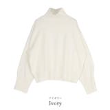 コットンウールブレンドハイネックニット トップス レディース | titivate | 詳細画像2