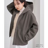 フェイクウールフーディーショートコート アウター レディース | titivate | 詳細画像13