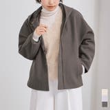 フェイクウールフーディーショートコート アウター レディース | titivate | 詳細画像1