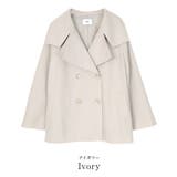 フェイクウールビッグカラースリットスリーブコート アウター レディース | titivate | 詳細画像2