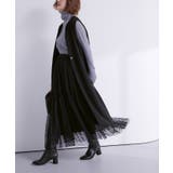 フロッキーチュールティアードスカート ボトムス レディース | titivate | 詳細画像19 