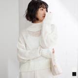 シアーハイネッククロップドニット トップス レディース | titivate | 詳細画像1 