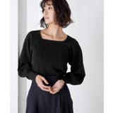 ボリュームスリーブスクエアネックニット トップス レディース | titivate | 詳細画像17 