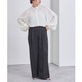 バンドカラーレースデザインブラウス トップス レディース | titivate | 詳細画像12