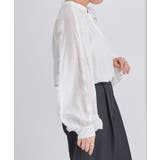 バンドカラーレースデザインブラウス トップス レディース | titivate | 詳細画像13