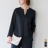 パール付キーネックトップス トップス レディース | titivate | 詳細画像1