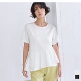 アシンメトリーフリルドッキングTシャツ【UR’S ユアーズ】 | titivate | 詳細画像1 
