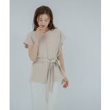 フレンチスリーブショルダータックノーカラーブラウス【UR’S ユアーズ】 | titivate | 詳細画像7 