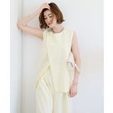 クルーネックレイヤードノースリーブブラウス【UR’S ユアーズ】 | titivate | 詳細画像13 