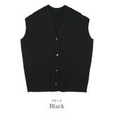 ゴールド釦Vネックフレンチスリーブニット【UR’S ユアーズ】 | titivate | 詳細画像3 