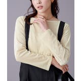 メッシュベロアボートネックトップス【UR’S ユアーズ】 | titivate | 詳細画像12 