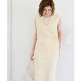 ラウンドネックサイドスリットノースリーブニット【UR’S ユアーズ】 | titivate | 詳細画像17 