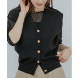 ゴールド釦コクーンニットベスト【UR’S ユアーズ】 | titivate | 詳細画像17