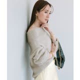 ウールブレンドオフショルダーニット【UR’S ユアーズ】 | titivate | 詳細画像13 