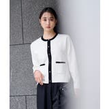 ゴールド釦ポケットデザインニットジャケット【UR’S ユアーズ】 | titivate | 詳細画像8 