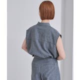 リネンライクフレンチスリーブスキッパーブラウス【UR’S ユアーズ】 | titivate | 詳細画像31 