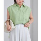 リネンライクフレンチスリーブスキッパーブラウス【UR’S ユアーズ】 | titivate | 詳細画像32 