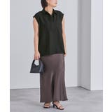 リネンライクフレンチスリーブスキッパーブラウス【UR’S ユアーズ】 | titivate | 詳細画像35 